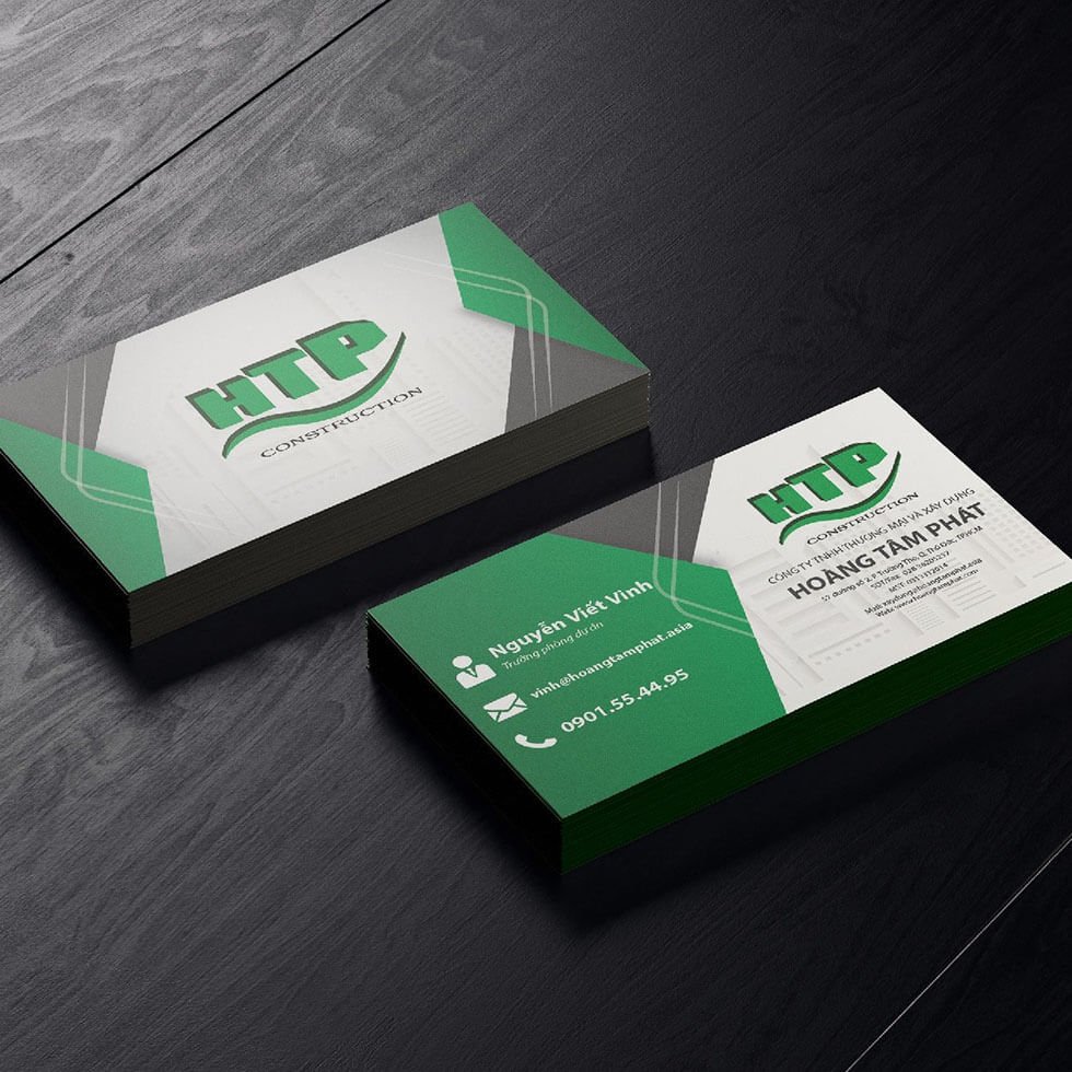 Logo in ấn trên card visit