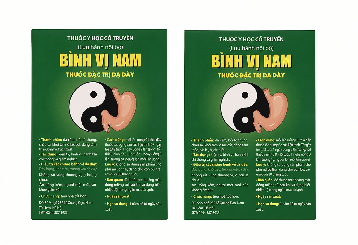 Mẫu logo đông y trên tem nhãn