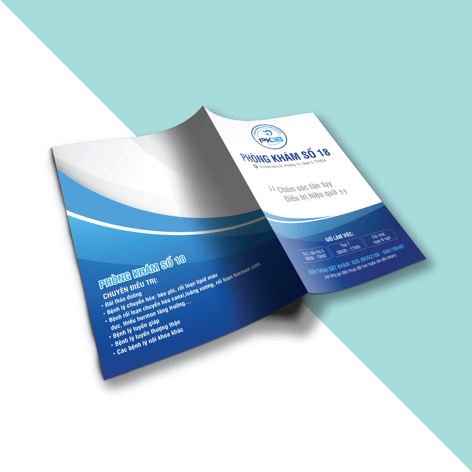 Thiết kế folder với màu in rõ rét