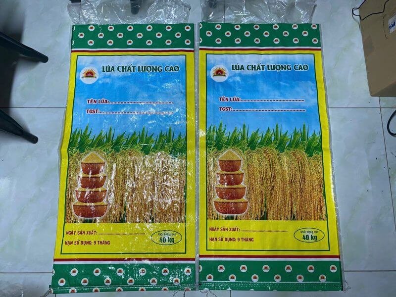 bao bì đựng lúa gạo