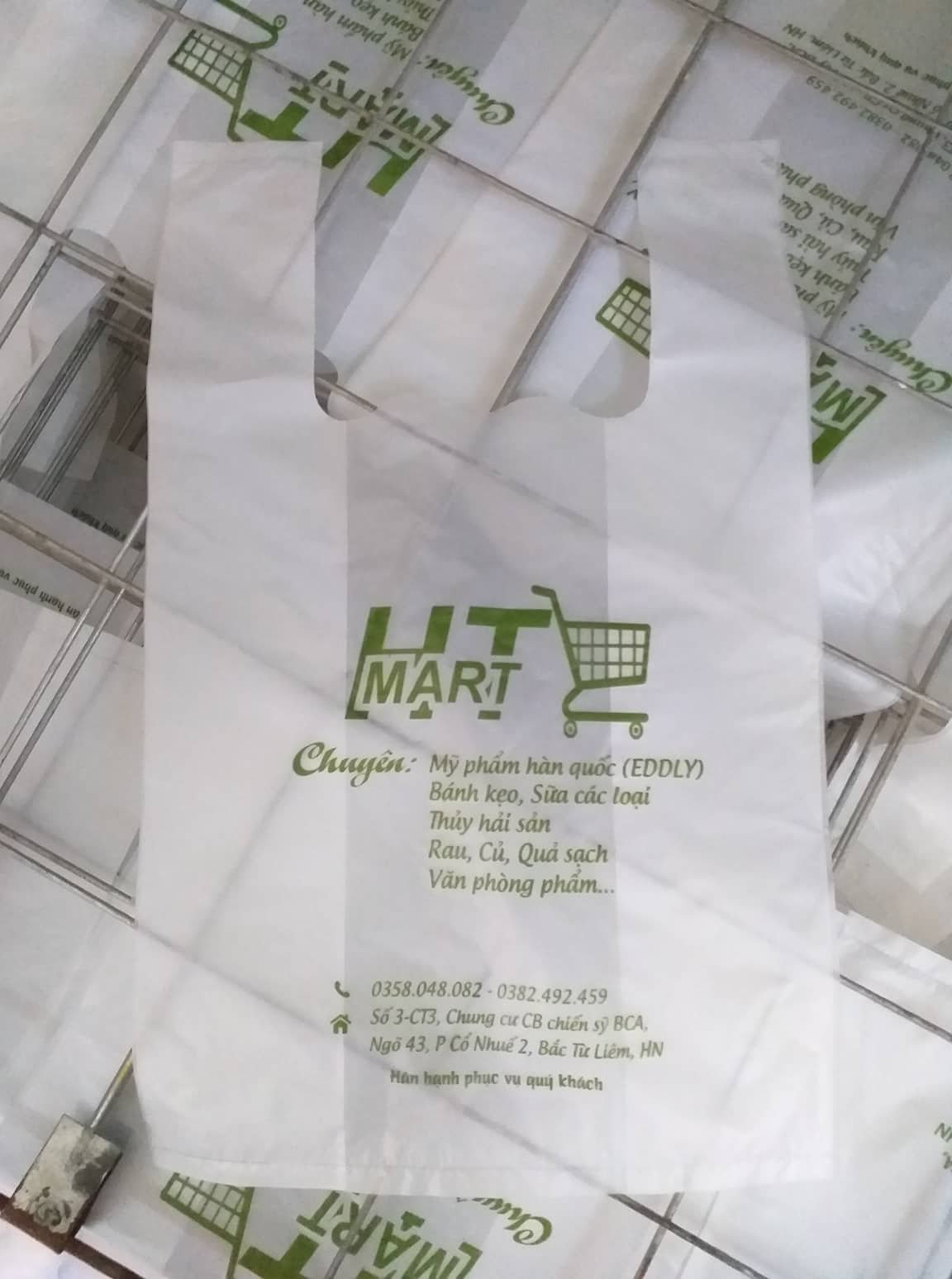 Túi Xốp Siêu Thị Cao Cấp, In Logo Theo Yêu Cầu - Bao Bì Giá Rẻ 12 Đặt in túi xốp siêu thị trắng sữa tại Bao bì giá rẻ