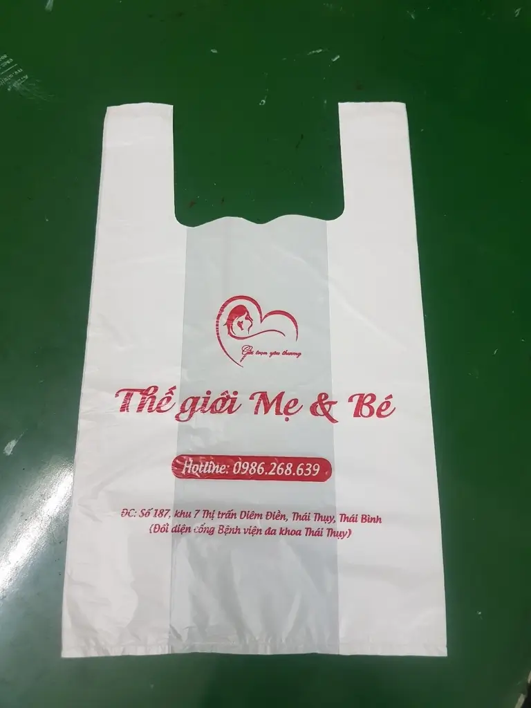 Túi Xốp Siêu Thị Cao Cấp, In Logo Theo Yêu Cầu - Bao Bì Giá Rẻ 7 mẫu túi xốp hai quai trắng sữa giúp quảng báo hình ảnh
