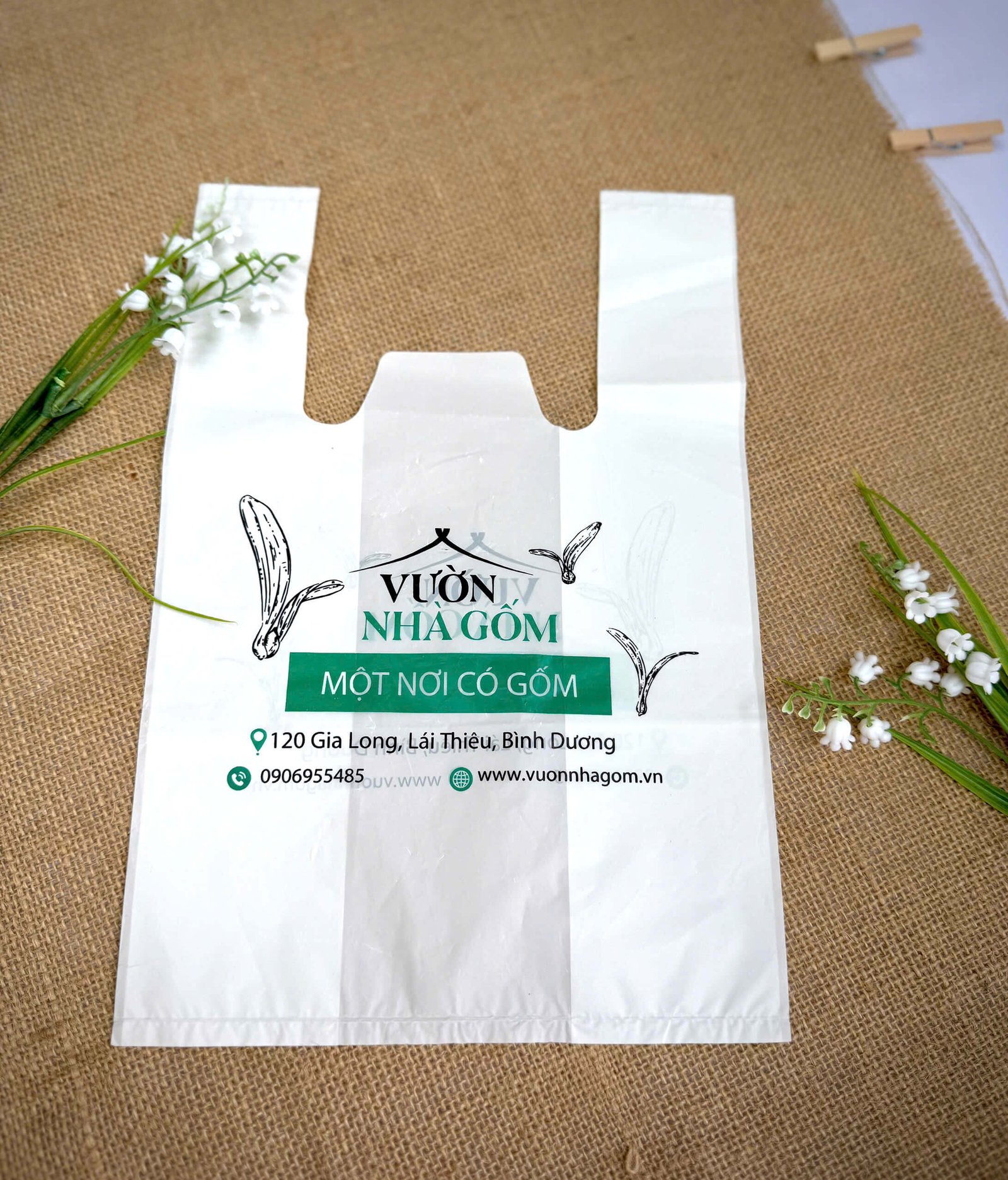 Túi Xốp Siêu Thị Cao Cấp, In Logo Theo Yêu Cầu - Bao Bì Giá Rẻ 10 Nhận in túi xốp số lượng ít, giá sỉ
