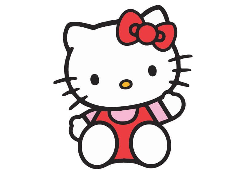 Download vector hello kitty 2