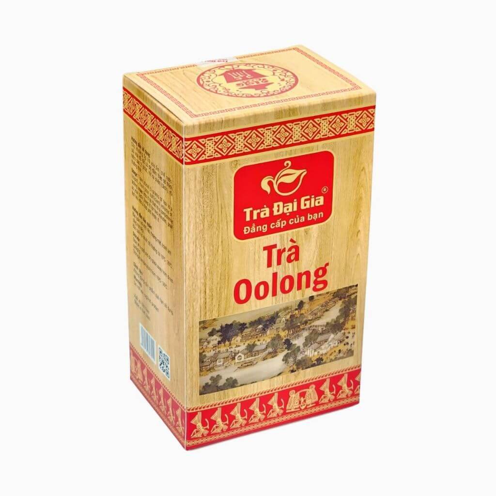 Hộp giấy đựng chè với thiết kế tinh tế sang trọng nâng tầm giá trị sản phẩm 12 Hộp giấy đựng trà oolong: Sự kết hợp giữa truyền thống và tinh tế trong từng nét in.
