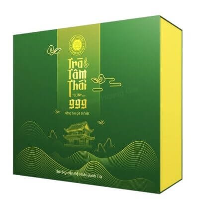 Hộp giấy đựng chè với thiết kế tinh tế sang trọng nâng tầm giá trị sản phẩm 6 In hộp trà có kích thước phù hợp với sản phẩm giúp tối ưu chi phí