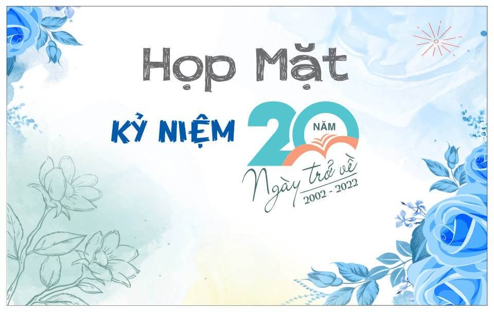 Mẫu background phối cảnh hoài niệm cho ngày họp lớp.