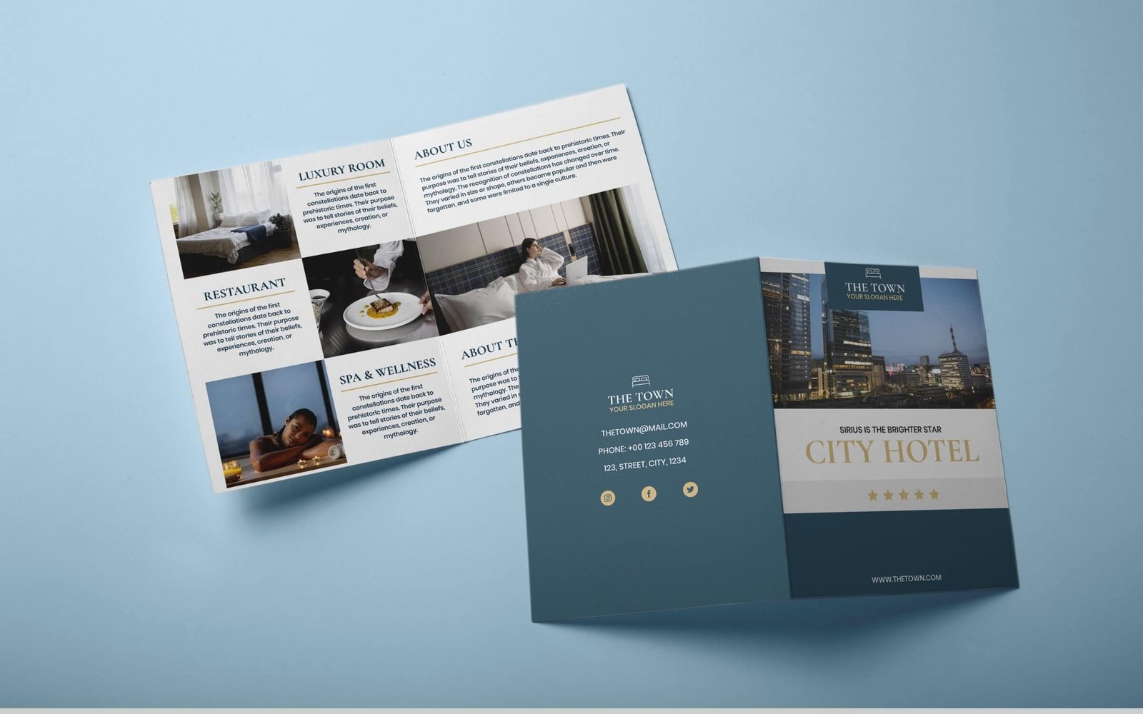 50 mẫu thiết kế brochure khách sạn sang trọng đẳng cấp thu hút mọi ánh nhìn 6 Mẫu brochure khách sạn phổ biến