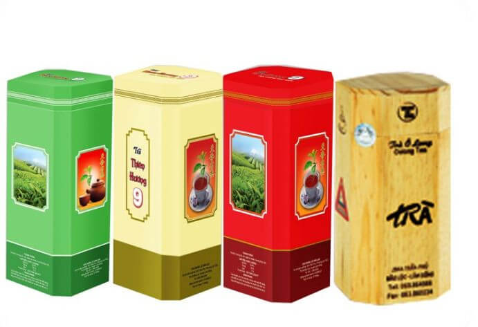 Thiết kế logo chè đẹp mắt và ấn tượng cho thương hiệu của bạn 6 Mẫu logo chè trên hộp giấy phong cách đơn giản