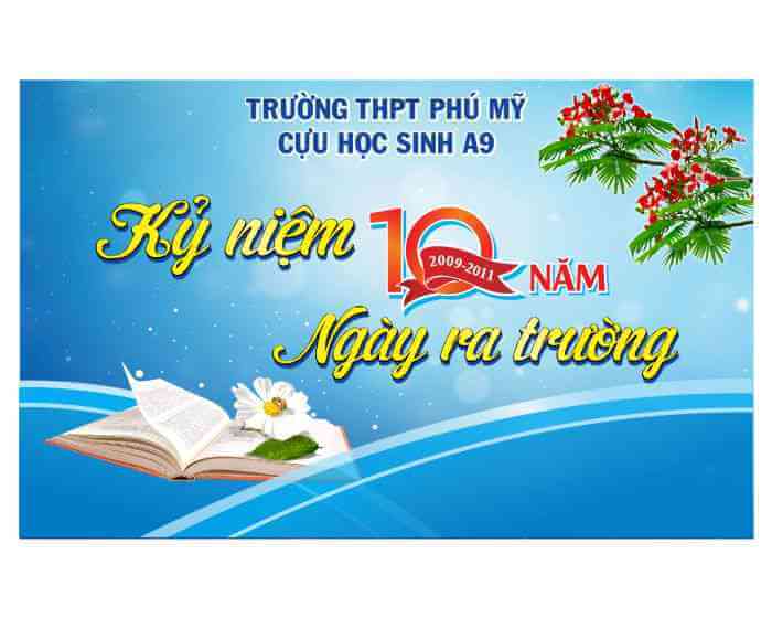 Mẫu phông nền kỷ niệm ngày ra trường phong cách tối giản.