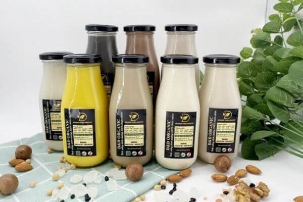 Thiết kế tem sữa hạt đẹp mắt bắt kịp xu hướng thị trường năm 2026 9 Mẫu tem sữa hạt dạng chữ nhật tinh tế