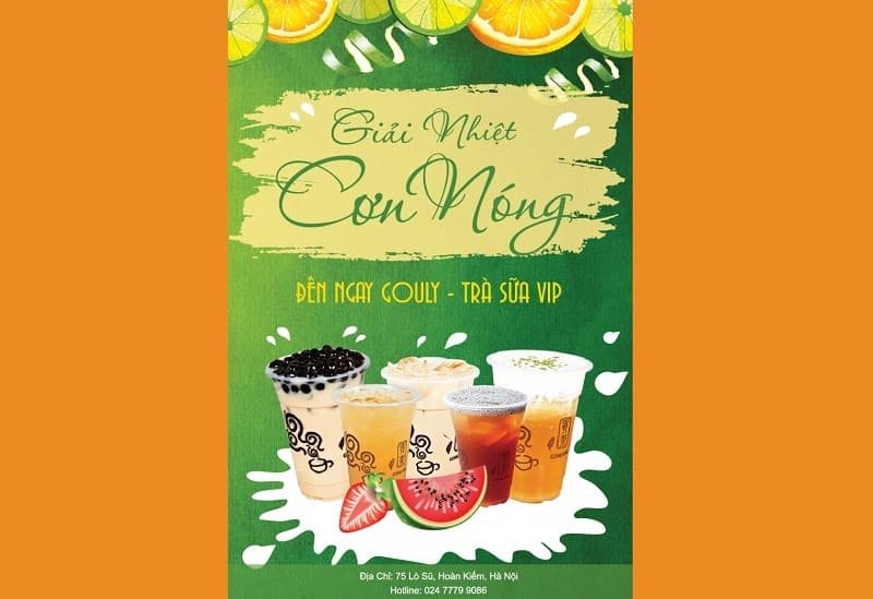 Mẫu tờ rơi này thể hiện đúng phong cách mùa hè