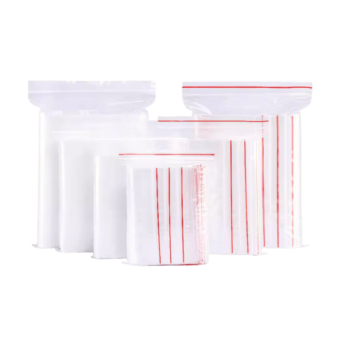 Túi Zip Chỉ Đỏ Cao Cấp, Đủ Size, In Ấn Sắc Nét, Giá Xưởng 19 Xưởng bao bì giá rẻ cung cấp túi zip chỉ đỏ