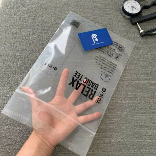 Túi Zipper trong suốt có đục lỗ hột xoài