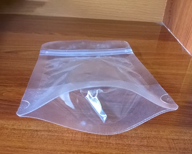 Túi Zipper trong suốt hai mặt