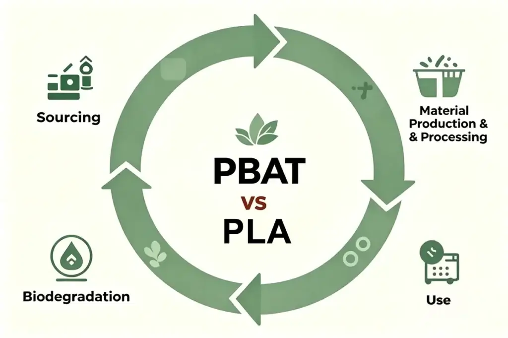 Phân tích chi tiết sự khác biệt giữa PBAT và PLA