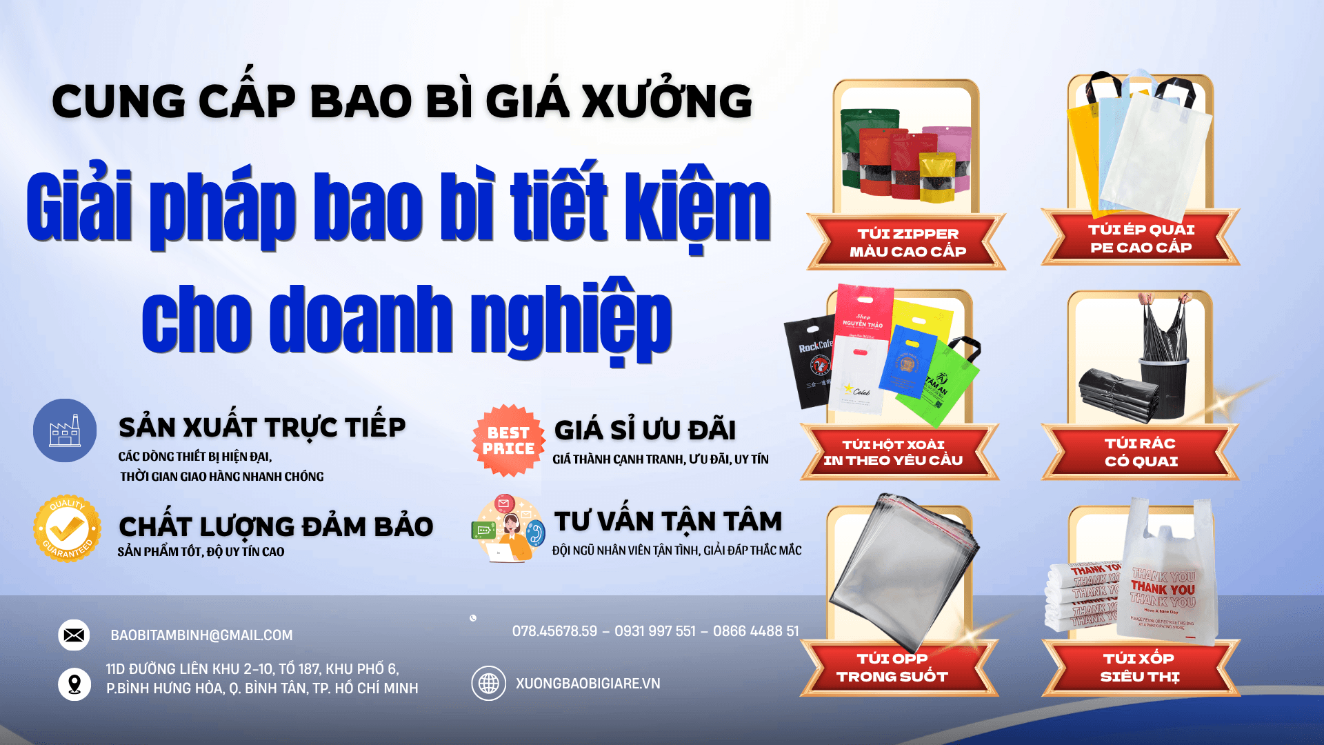 Các loại túi nilon giá rẻ giảm giá